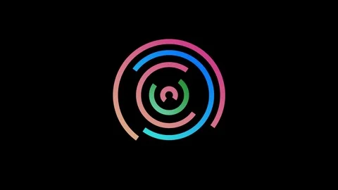 Colored graphic object on background with stroboscopic and hypnotic effect. Video stock 122562879