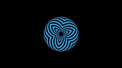 Colored graphic object on background with stroboscopic and hypnotic effect. Stock Footage 122812721