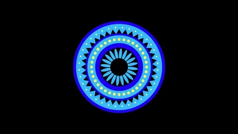 Colored graphic object on background with stroboscopic and hypnotic effect. Stock Footage 123065610