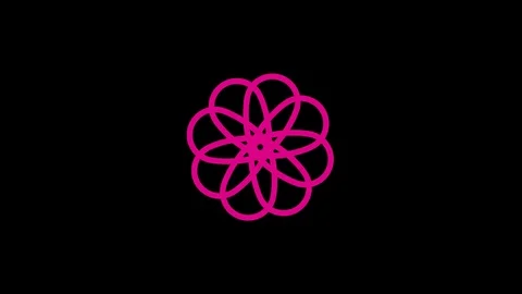 Colored graphic object on background with stroboscopic and hypnotic effect. Stock Footage 123208504