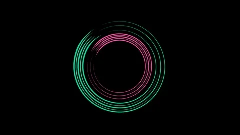 Colored graphic object on background with stroboscopic and hypnotic effect. Stock Footage 123208591