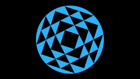 Colored graphic object on background with stroboscopic and hypnotic effect. Stock Footage 123208650