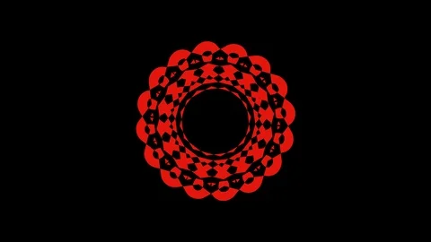 Colored graphic object on background with stroboscopic and hypnotic effect. Stock Footage 123338078