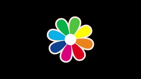 Colored graphic object on background with stroboscopic and hypnotic effect. Stock Footage 123489707