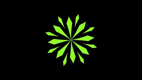 Colored graphic object on background with stroboscopic and hypnotic effect. Stock Footage 123631601