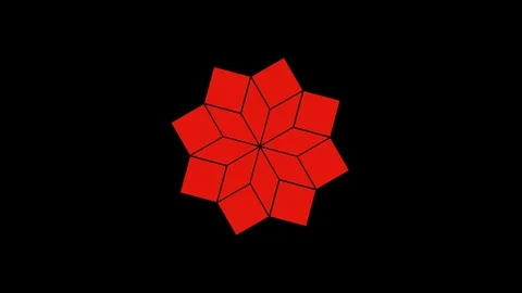 Colored graphic object on background with stroboscopic and hypnotic effect. Stock Footage 123631673