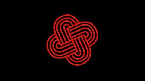 Colored graphic object on background with stroboscopic and hypnotic effect. Stock Footage 123827998