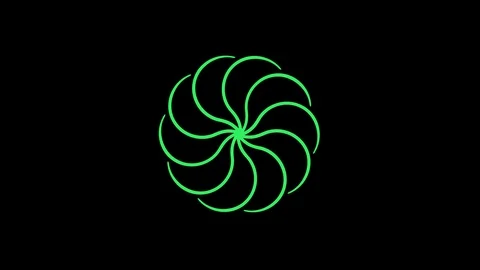 Colored graphic object on background with stroboscopic and hypnotic effect. Stock Footage 124040216