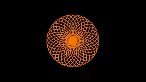 Colored graphic object on background with stroboscopic and hypnotic effect. Stock Footage 124040288