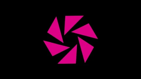 Colored graphic object on background with stroboscopic and hypnotic effect. Stock Footage 124681726