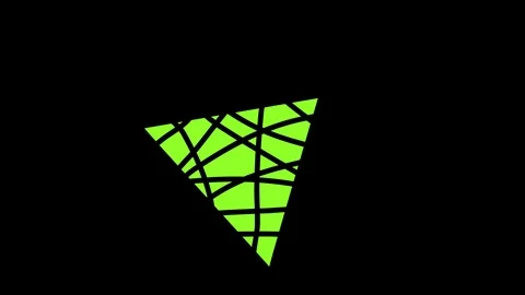 Colored graphic object on background with stroboscopic and hypnotic effect. Stock Footage 124681812