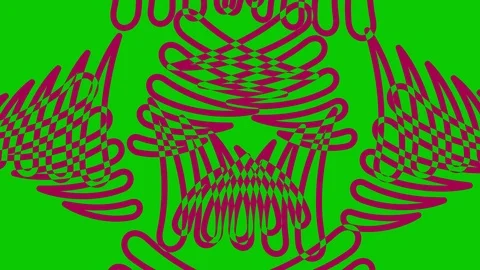 Colored graphic object on background with stroboscopic and hypnotic effect. Stock Footage 124832645