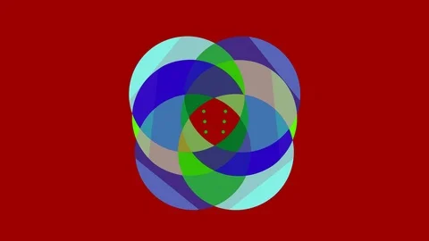 Colored graphic object on background with stroboscopic and hypnotic effect. Stock Footage 124832664