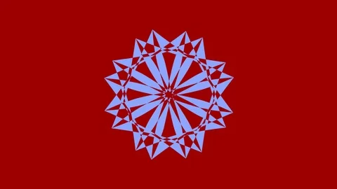 Colored graphic object on background with stroboscopic and hypnotic effect. Stock Footage 124832917