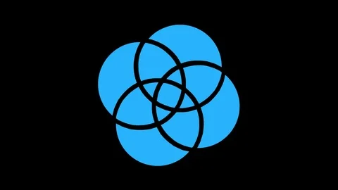 Colored graphic object on background with stroboscopic and hypnotic effect. Stock Footage 124946131