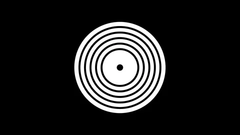 Colored graphic object on background with stroboscopic and hypnotic effect. Stock Footage 124946216