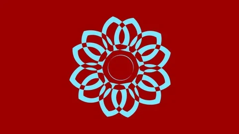 Colored graphic object on background with stroboscopic and hypnotic effect. Stock Footage 124976228