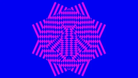 Colored graphic object on background with stroboscopic and hypnotic effect. Stock Footage 124976547