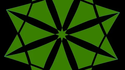 Colored graphic object on background with stroboscopic and hypnotic effect. Stock Footage 125042463