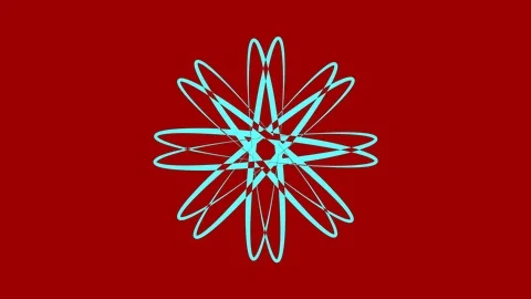 Colored graphic object on background with stroboscopic and hypnotic effect. Stock Footage 125068544