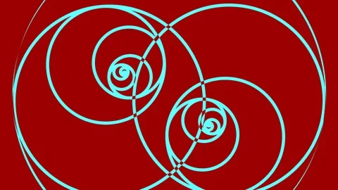 Colored graphic object on background with stroboscopic and hypnotic effect. Stock Footage 125068614