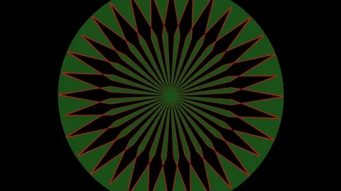 Colored graphic object on background with stroboscopic and hypnotic effect. Stock Footage 125103251