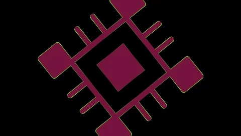 Colored graphic object on background with stroboscopic and hypnotic effect. Stock Footage 125103442