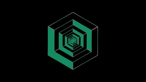 Colored graphic object on background with stroboscopic and hypnotic effect. Stock Footage 125269830