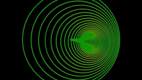 Colored graphic object on background with stroboscopic and hypnotic effect. Stock Footage 125270072