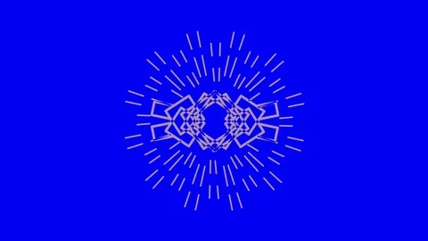 Colored graphic object on background with stroboscopic and hypnotic effect. Video stock 125358713