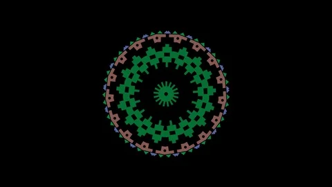 Colored graphic object on background with stroboscopic and hypnotic effect. Stock Footage 125359359