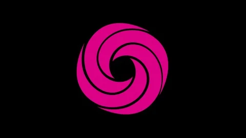 Colored graphic object on background with stroboscopic and hypnotic effect. Stock Footage 125359558