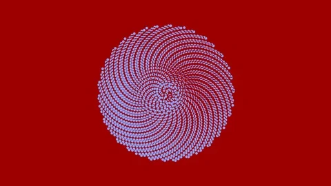 Colored graphic object on background with stroboscopic and hypnotic effect. Stock Footage 125436554