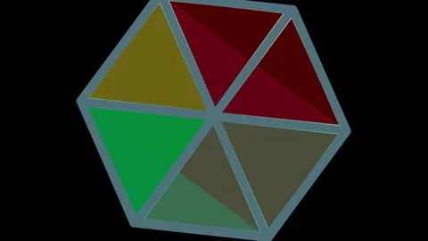 Colored graphic object on background with stroboscopic and hypnotic effect. Stock Footage 125436855