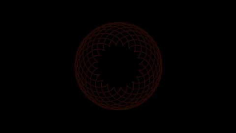 Colored graphic object on background with stroboscopic and hypnotic effect. Stock Footage 125492153