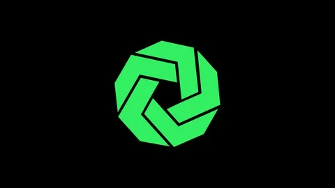 Colored graphic object on background with stroboscopic and hypnotic effect. Video stock 125492193