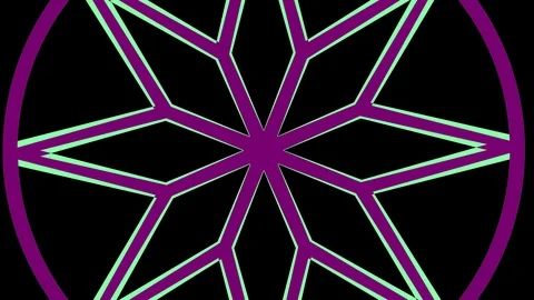 Colored graphic object on background with stroboscopic and hypnotic effect. Stock Footage 125607094