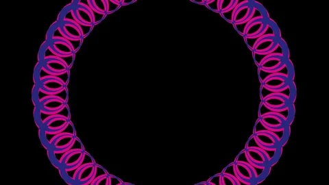 Colored graphic object on background with stroboscopic and hypnotic effect. Stock Footage 125607254