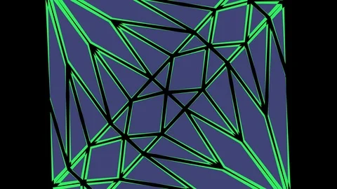 Colored graphic object on background with stroboscopic and hypnotic effect. Stock Footage 125607303