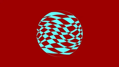 Colored graphic object on background with stroboscopic and hypnotic effect. Stock Footage 125691991