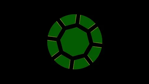 Colored graphic object on background with stroboscopic and hypnotic effect. Stock Footage 125814918