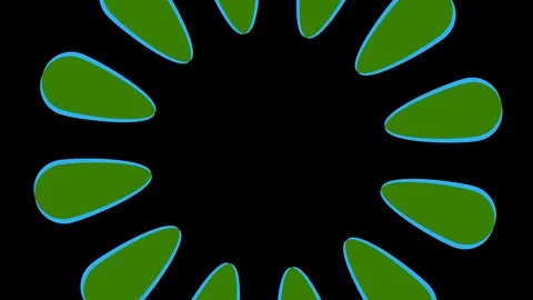 Colored graphic object on background with stroboscopic and hypnotic effect. Stock Footage 125815151