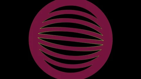 Colored graphic object on background with stroboscopic and hypnotic effect. Stock Footage 126209969