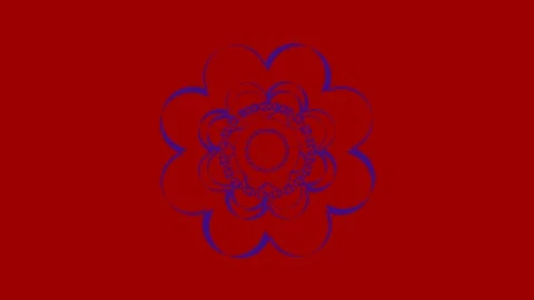 Colored graphic object on background with stroboscopic and hypnotic effect. Stock Footage 126270400