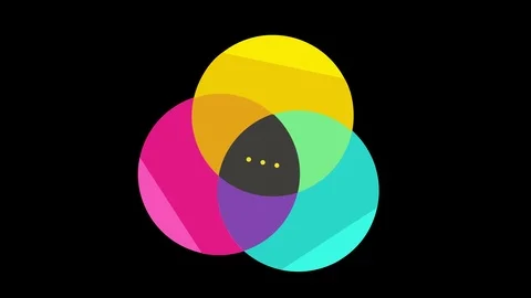 Colored graphic object on background with stroboscopic and hypnotic effect. Video stock 126496842