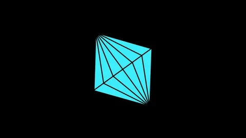 Colored graphic object on background with stroboscopic and hypnotic effect. Stock Footage 126498211