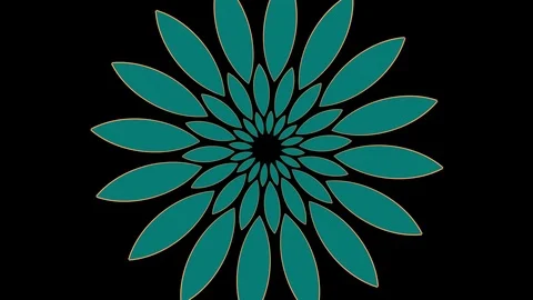 Colored graphic object on background with stroboscopic and hypnotic effect. Stock Footage 126570314