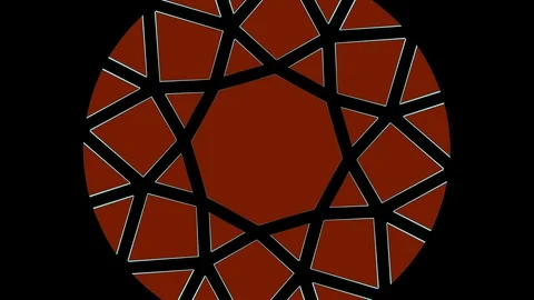 Colored graphic object on background with stroboscopic and hypnotic effect. Stock Footage 126570560