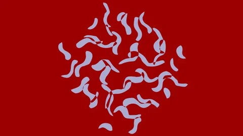 Colored graphic object on background with stroboscopic and hypnotic effect. Stock Footage 126690660