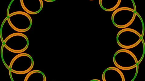 Colored graphic object on background with stroboscopic and hypnotic effect. Stock Footage 126754782